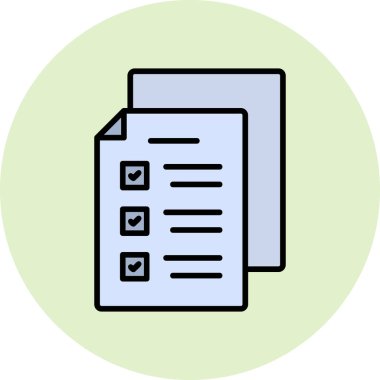 Sınav simgesi, modern tasarım illüstrasyonu