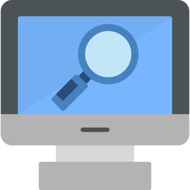 Arama simgesi vektör illüstrasyonu