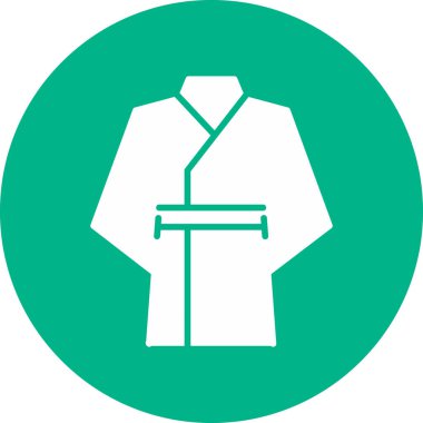 Kimono simgesinin vektör illüstrasyonu