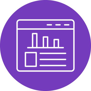 grafik ikonu vektör illüstrasyonu 