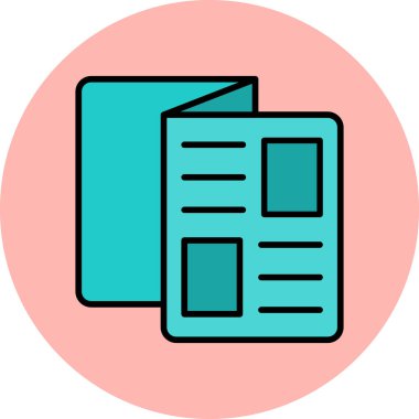 belge simgesi vektör illüstrasyonu