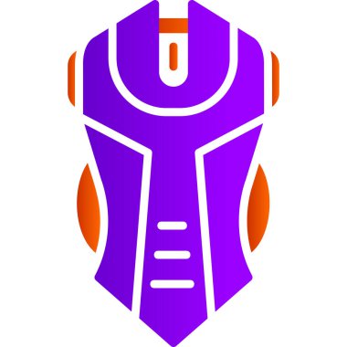 Oyun faresi düz vektör simgesi