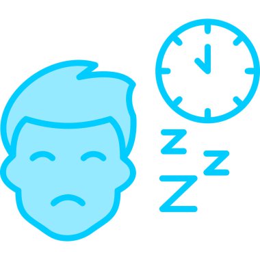 Uyku Ağı simgesi basit illüstrasyon