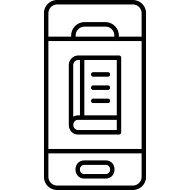 Telefon simgesinin vektör illüstrasyonu