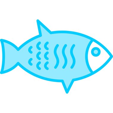 Balık. Web simgesi basit illüstrasyon