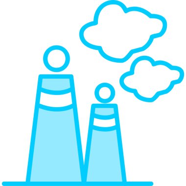 Fabrika simgesinin vektör illüstrasyonu