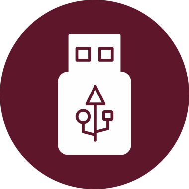 usb flash disk vektör illüstrasyonu