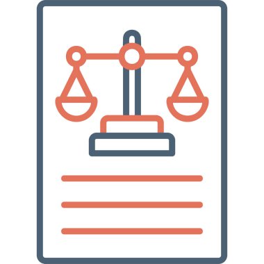 Mahkeme simge vektör çizim