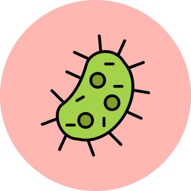 Virüs. Web simgesi basit illüstrasyon