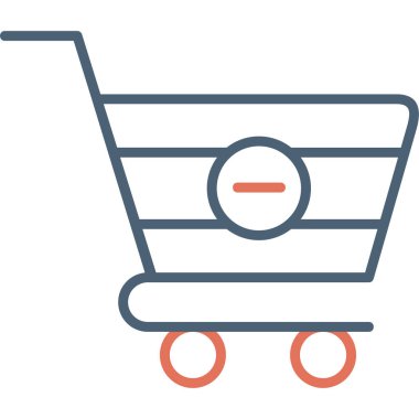 Kart simgesini, modern tasarım illüstrasyonunu sil