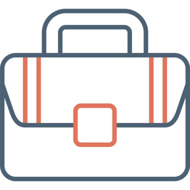 Çanta. Web simgesi basit tasarım 