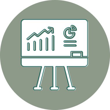 analizler sunum web simgesi basit illüstrasyon 