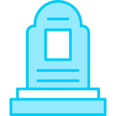 mezar. Web simgesi basit illüstrasyon