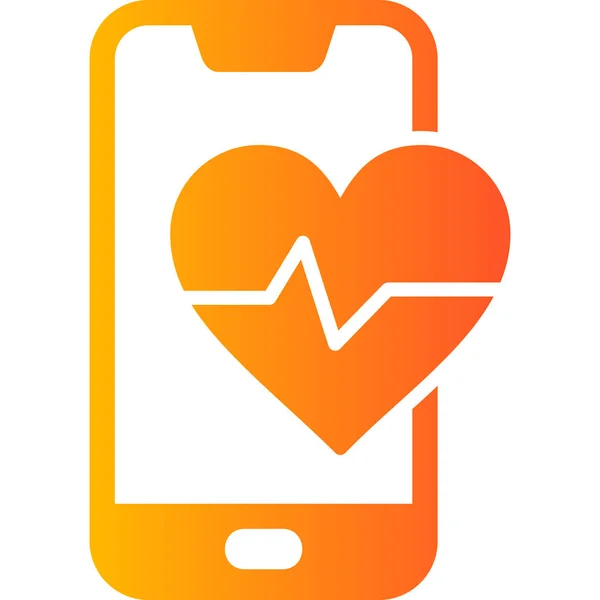 Heart Rate Icon Vector Illustration — Stock Vector