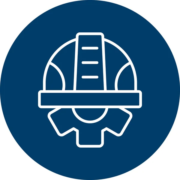 Helm Web Symbol Einfache Illustration — Stockvektor
