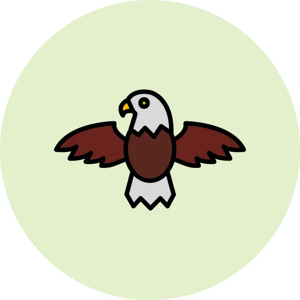 Icône Aigle Moderne Illustration Vectorielle — Image vectorielle