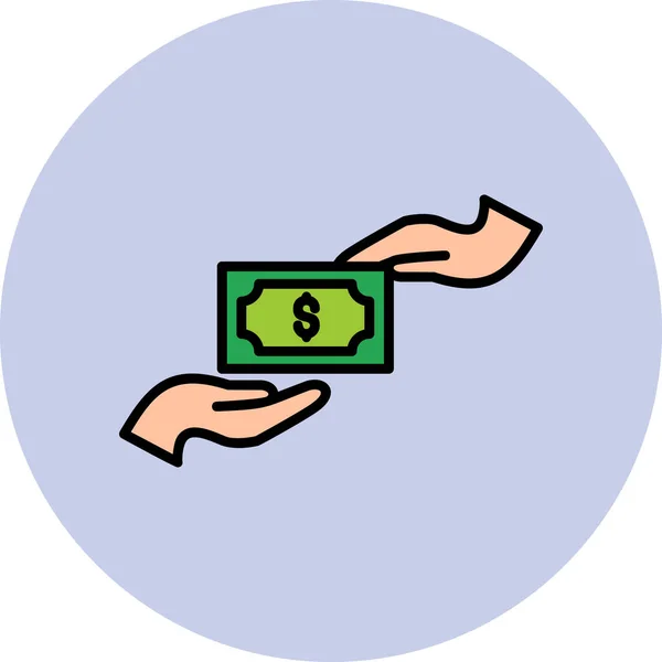 Bribery Modern Icon Vector Illustration — Stock Vector
