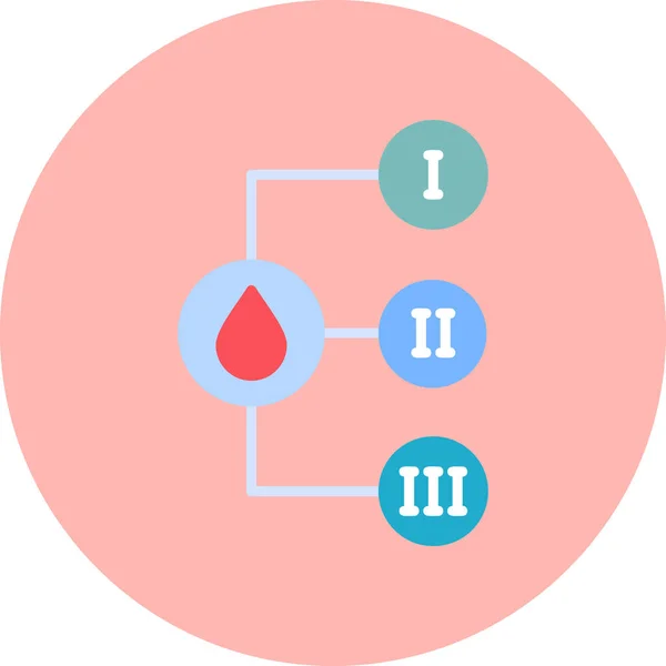 Tipo Sangre Icono Web Ilustración Simple — Archivo Imágenes Vectoriales