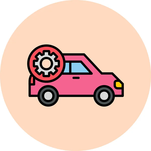 Bilinställning Modern Ikon Vektor Illustration — Stock vektor