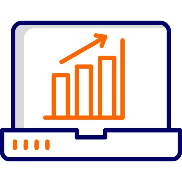 Icône Croissance Illustration Design Moderne — Image vectorielle