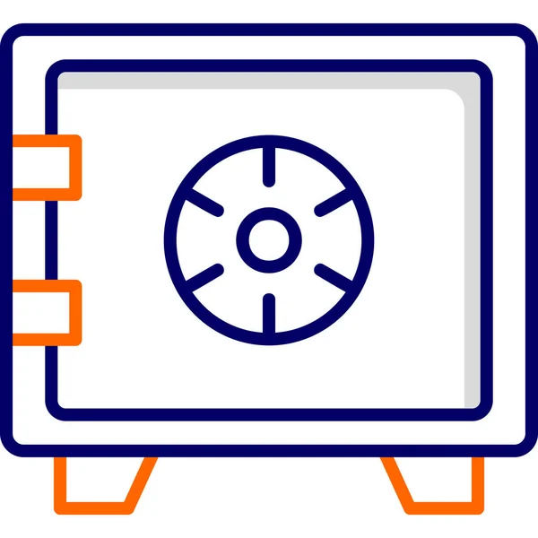 Safety Box Modern Vector Icon Illustration — Stock Vector