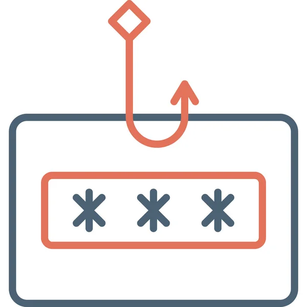 Phishing Moderní Ikona Vektorové Ilustrace — Stockový vektor