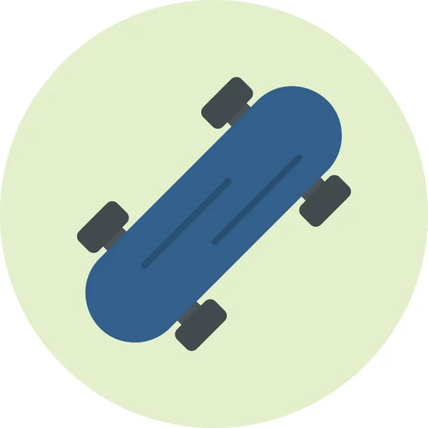 Skate Ícone Vetor Ilustração —  Vetores de Stock