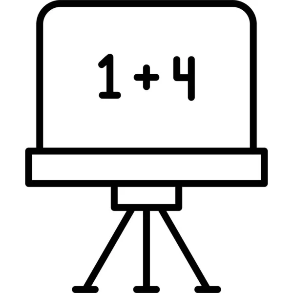Chalkboard Modern Icon Vector Illustration — Stock Vector