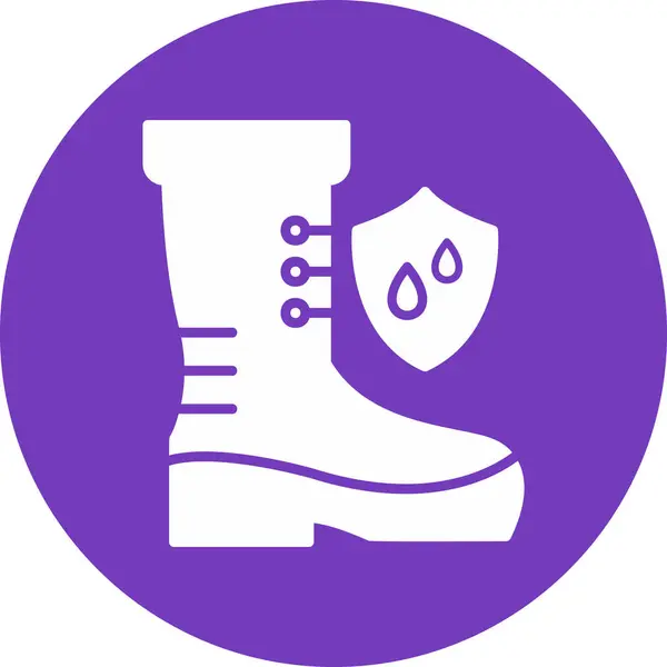 Αδιάβροχα Παπούτσια Web Εικονίδιο Απλό Σχεδιασμό — Διανυσματικό Αρχείο