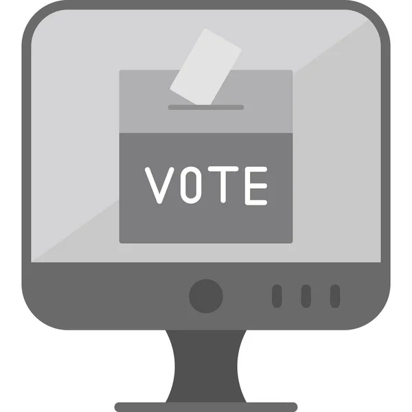 Online Stemmen Modern Icoon Vector Illustratie — Stockvector