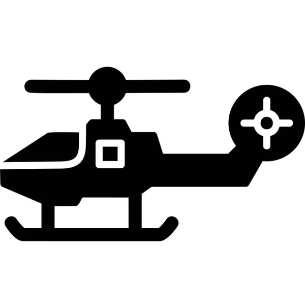 Vrtulník Webová Ikona Jednoduchá Ilustrace — Stockový vektor