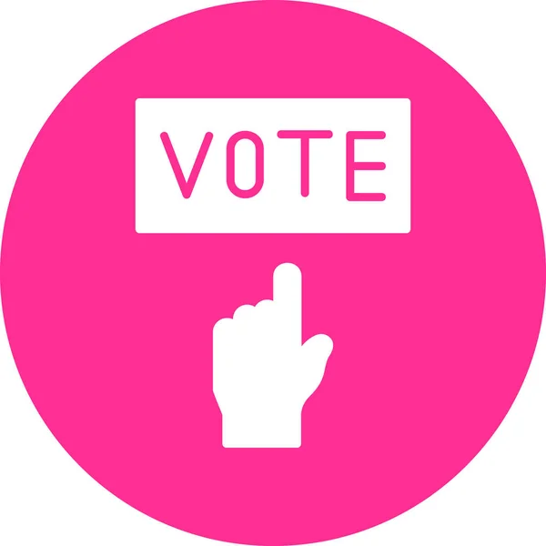 Votar Icono Vector Ilustración — Vector de stock