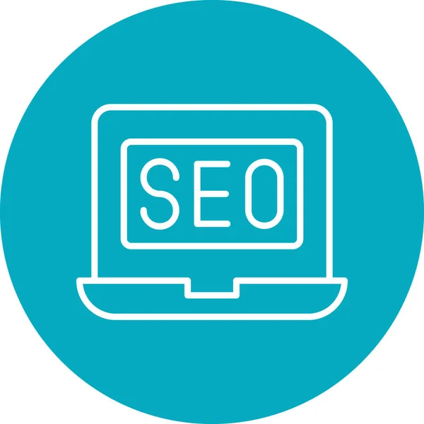 Seo Icône Web Illustration Simple — Image vectorielle