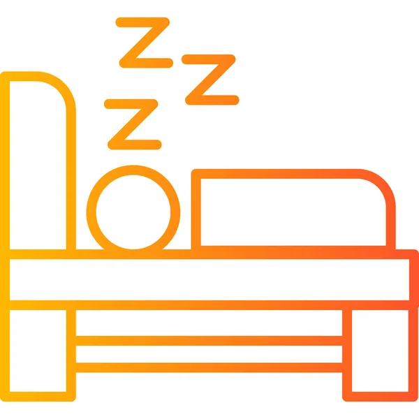 Sleep Web Ikon Egyszerű Illusztráció — Stock Vector