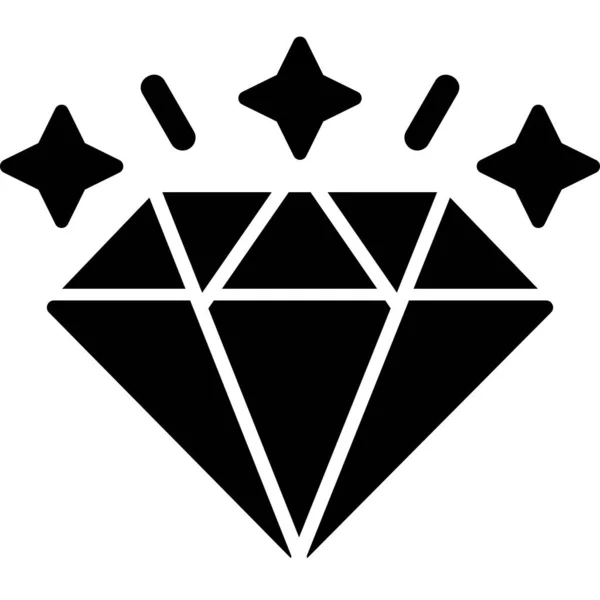 Ilustrație Vectorială Icoane Diamant — Vector de stoc