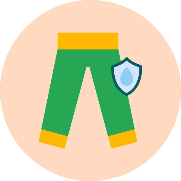 Geçirmez Pantolon Web Simgesi Basit Illüstrasyon — Stok Vektör