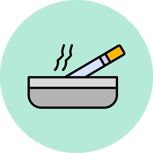 Cigarro Ilustração Vetor Ícone Web — Vetor de Stock