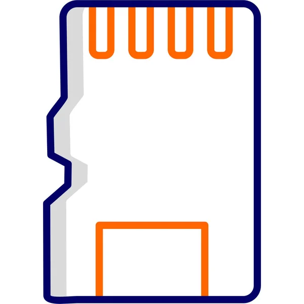 Simple Illustration Modern Card Icon — Stock Vector