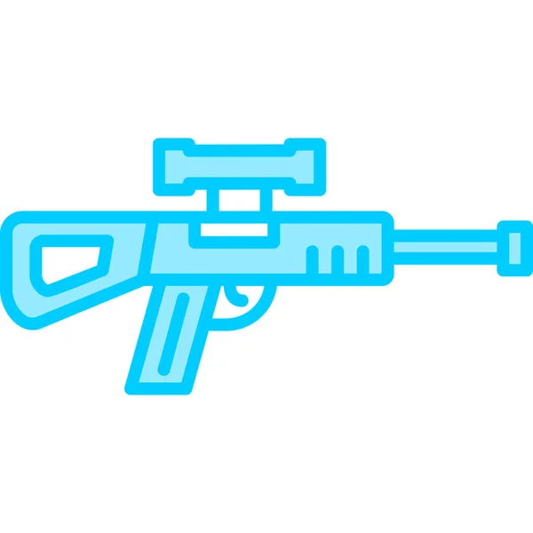 Icône Fusil Sniper Illustration Simple Icône Web — Image vectorielle