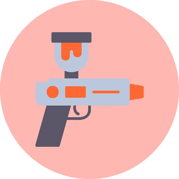Vector Illustration Web Icon Spray Gun — Stock Vector