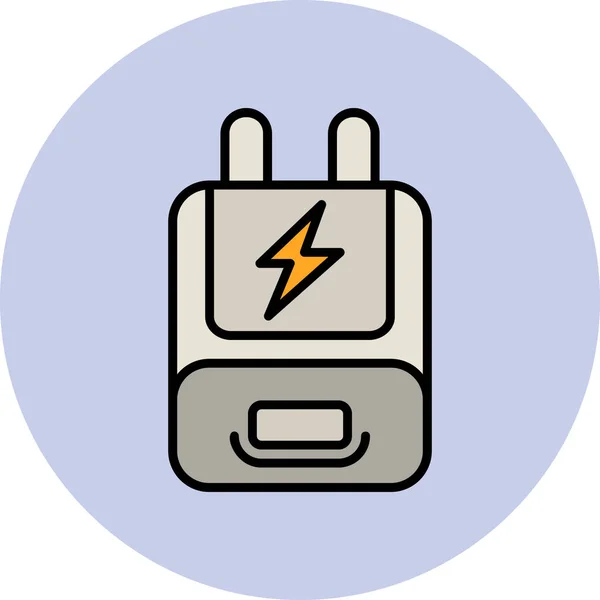 Adapter Web Einfache Icon Illustration — Stockvektor