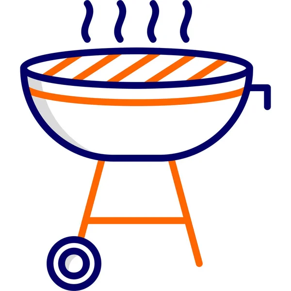 烤肉烤矢量图标 — 图库矢量图片