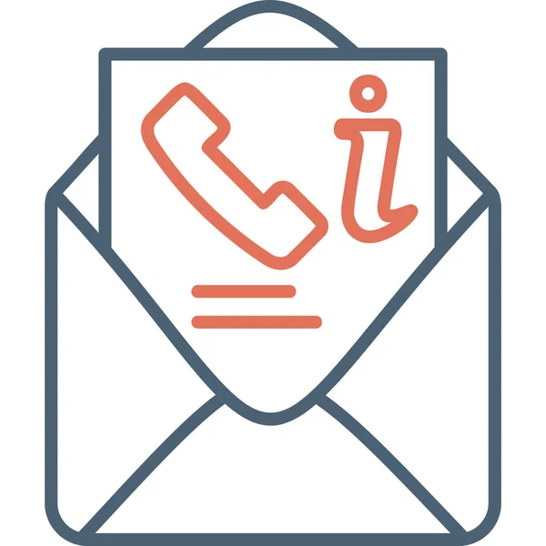 Mail Web Symbol Einfache Illustration — Stockvektor