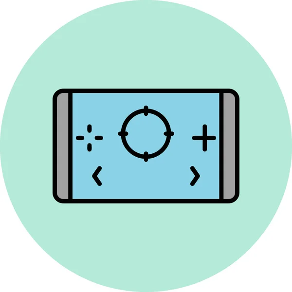 Spel App Skärmen Digital Illustration Smartphone Enhet — Stock vektor