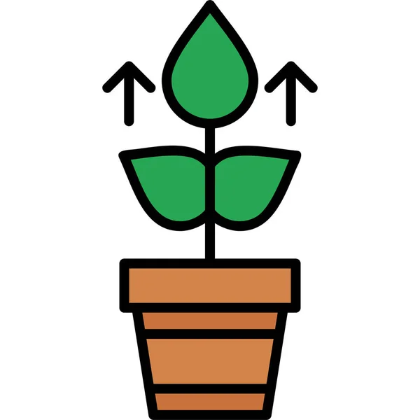 Growth Icon Modern Design Illustration — Stock Vector