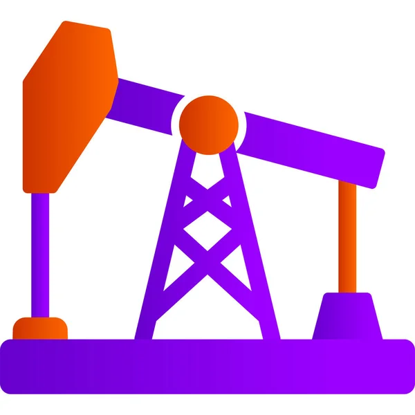 Petrol Pompası Modern Ikon Vektör Çizimi — Stok Vektör