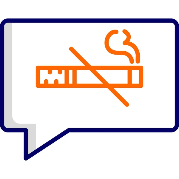 Journée Sans Tabac Simple Icône Web Illustration Simple — Image vectorielle