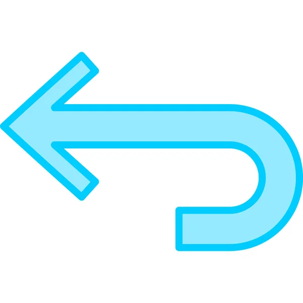 Flecha Icono Web Vector Ilustración — Vector de stock
