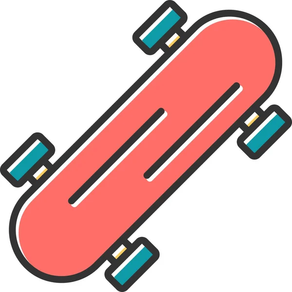 Skate Ícone Vetor Ilustração — Vetor de Stock