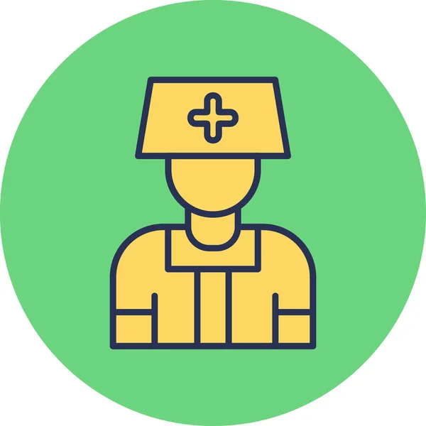 Nurse Icon Vector Illustration — Stock Vector